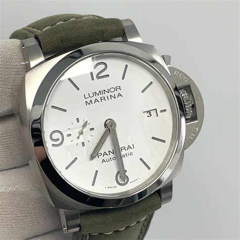 panerai luminor gmt white face|luminor panerai price list.